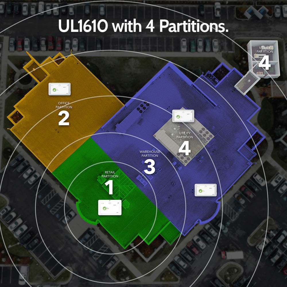 UL1610 with 4 partitions